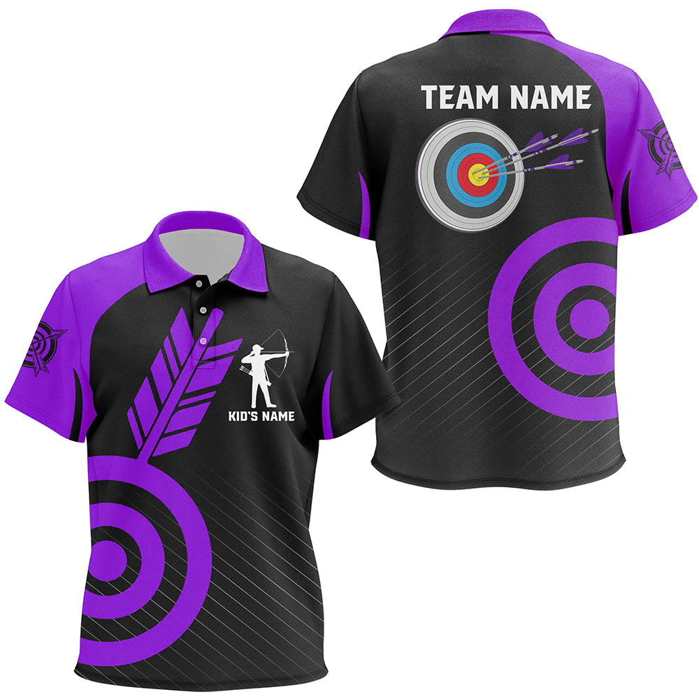 Personalized Purple Archery Jerseys For Kid Custom Archery Shirts Team League Archery Uniform TDM1949