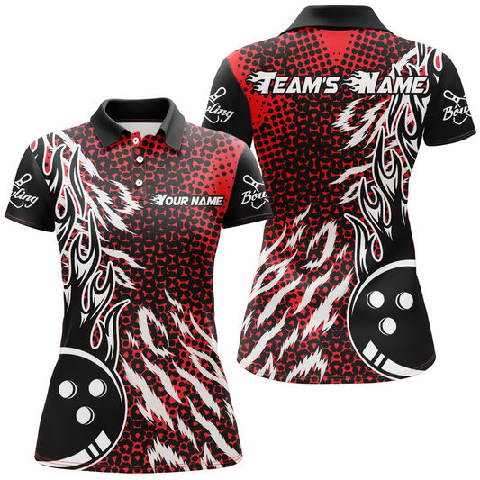 Personalized 3D Women's Bowling Team Jersey Bowling Shirt American Bowling Polo Shirt QZT43-8