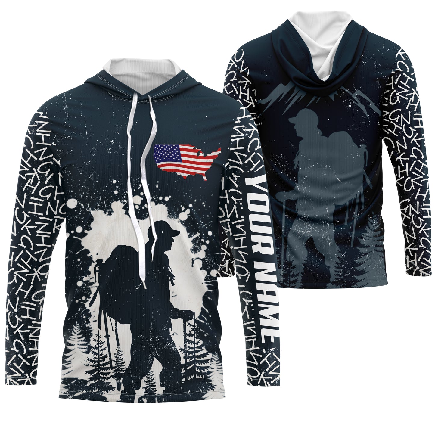 Custom Hiking Shirt For Men Women Upf30+ Hiking Shirts Short & Long Sleeve For Hiker HM20