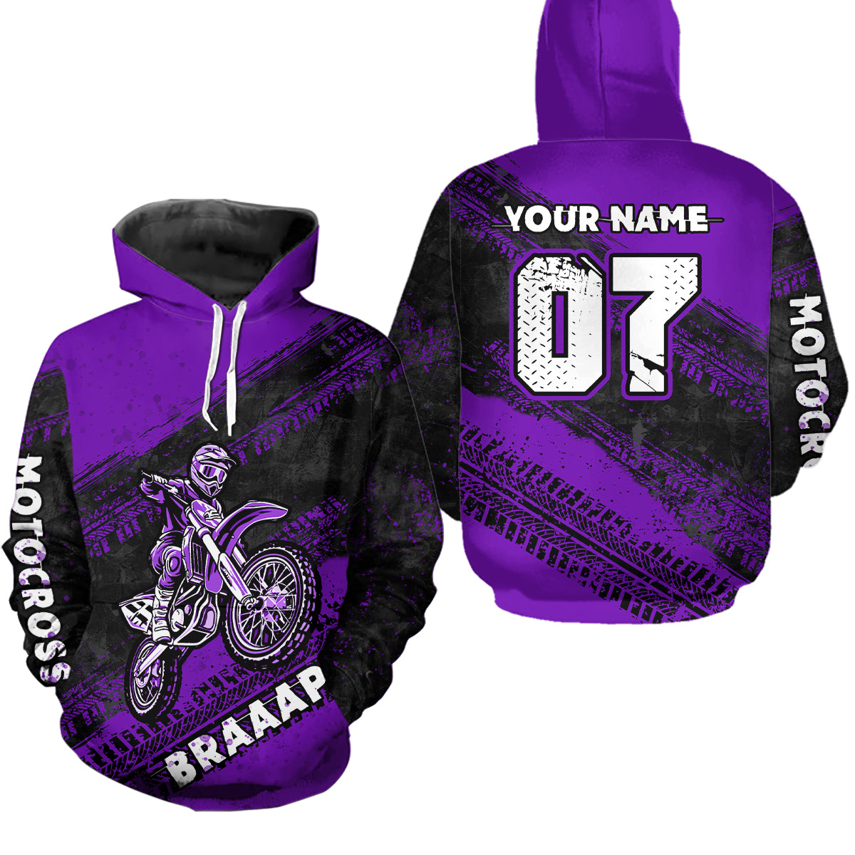 Custom Motocross Jersey Purple Mens Women Upf30+ Dirt Bike Jersey Racing Shirt| CTP09