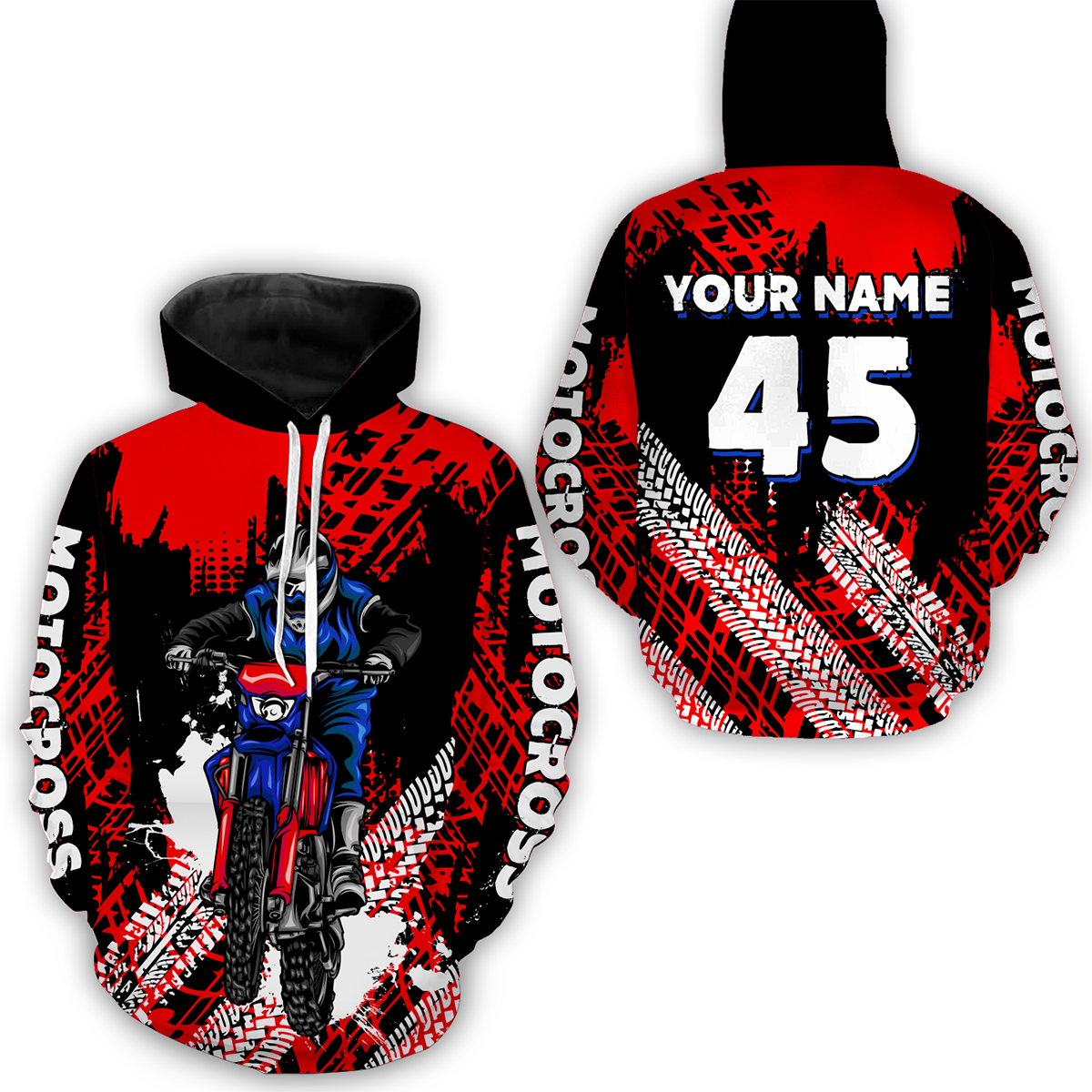 Custom Red Motocross Jersey for Men Women Upf30+ Dirt Bike Shirt Racing Jersey| CTP102