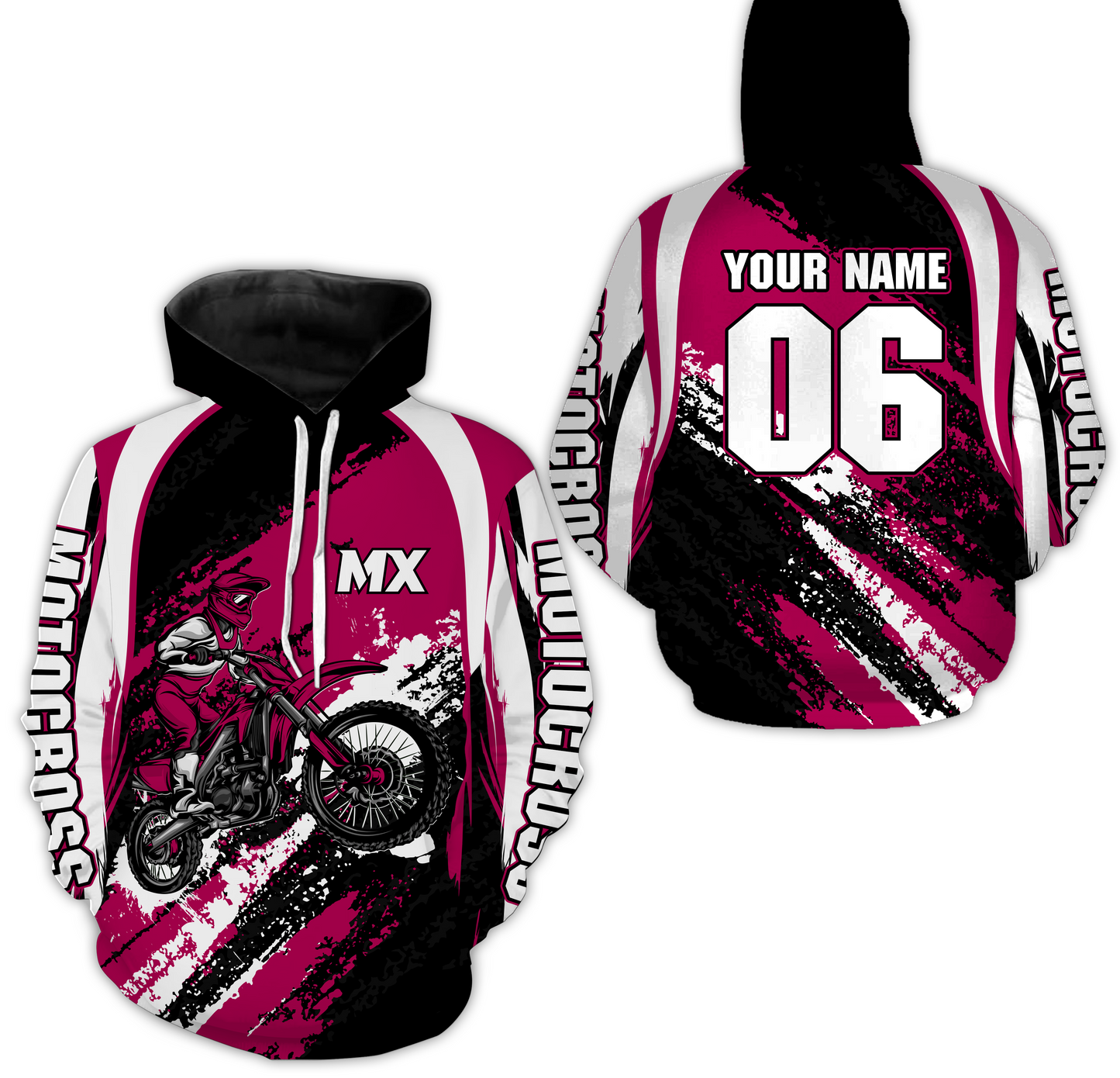 Custom Motocross Jersey Pink Dirt Bike Clothes Upf30+ Mens Women Motorcycle Jersey| CTP59