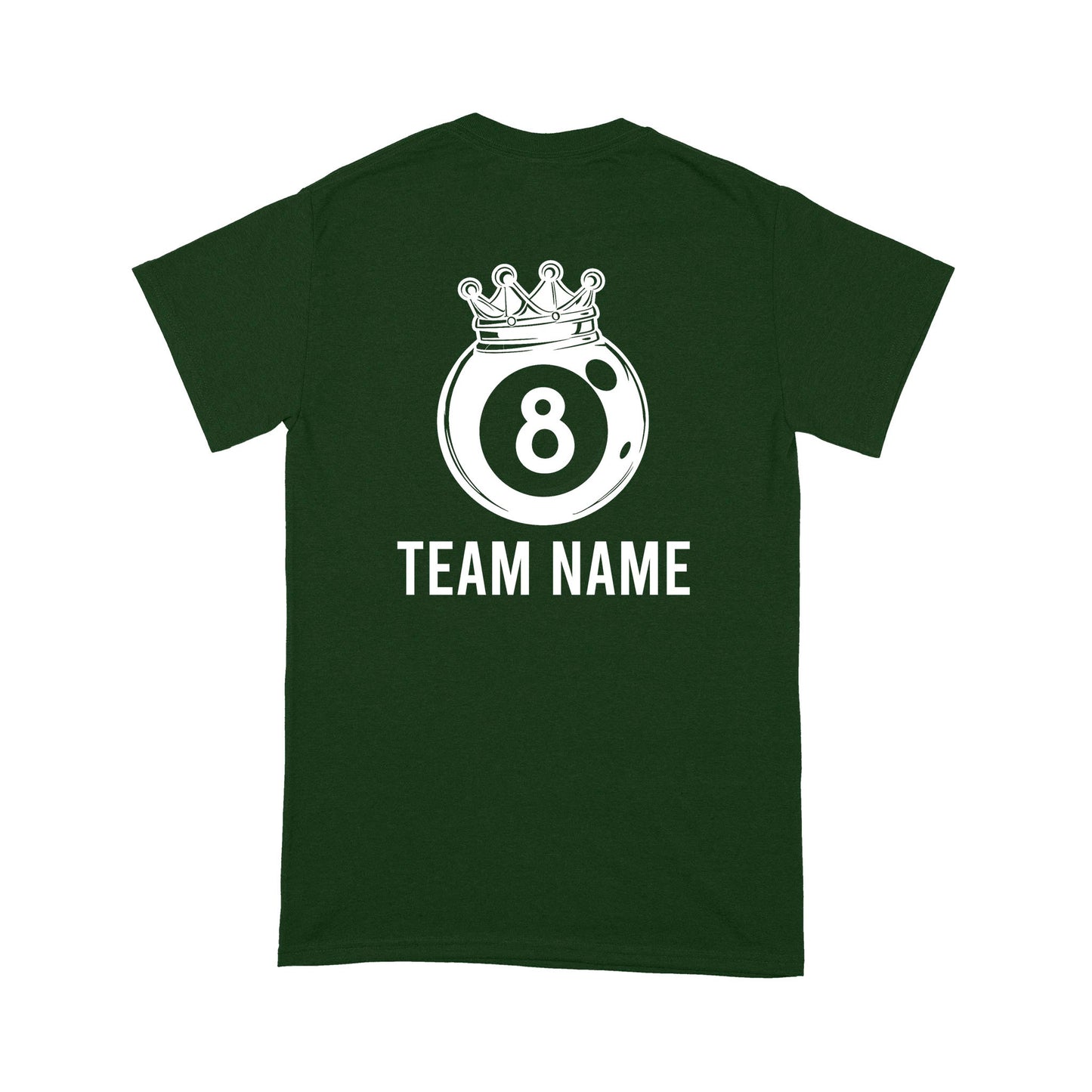 Funny 8 Ball Pool Crown Billiard T-Shirt Custom Billiard Team Shirt, 8 Ball T Shirts For Pool Player TDM3894