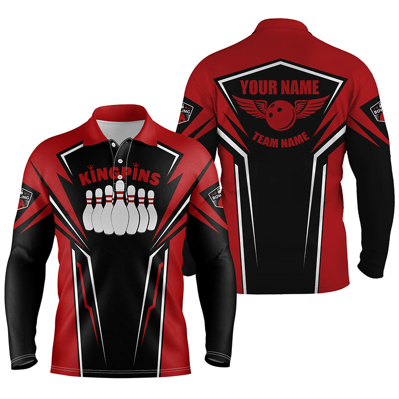 personalized bowling shirt for men – custom name design side view
