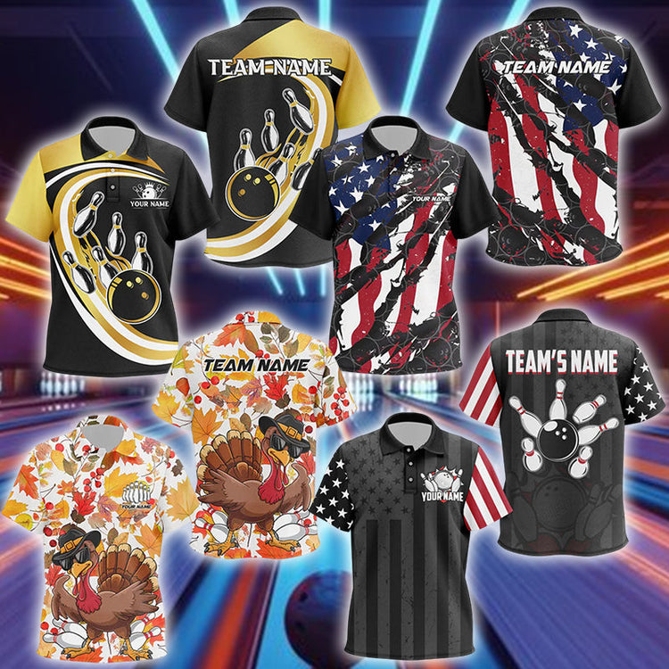 childrens bowling shirts