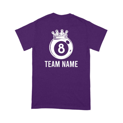 Funny 8 Ball Pool Crown Billiard T-Shirt Custom Billiard Team Shirt, 8 Ball T Shirts For Pool Player TDM3894