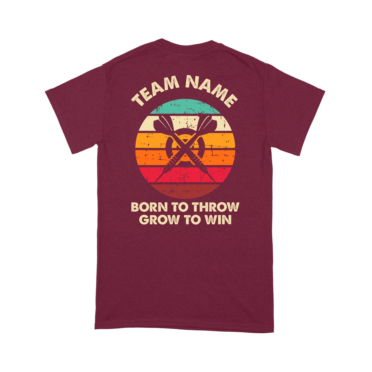 Born To Throw Grow To Win Custom Dart Team Shirts For Men-Women, Darts For Gift NYN0165