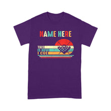 Load image into Gallery viewer, Funny Retro Billiard T-Shirts This Is How I Cue Custom Billiard Lover Shirts, Gifts For Pool Players TDM3934