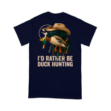 Load image into Gallery viewer, I'd Rather Be Duck Hunting Black Labs Hunting Dog Men T-shirt FSD4701
