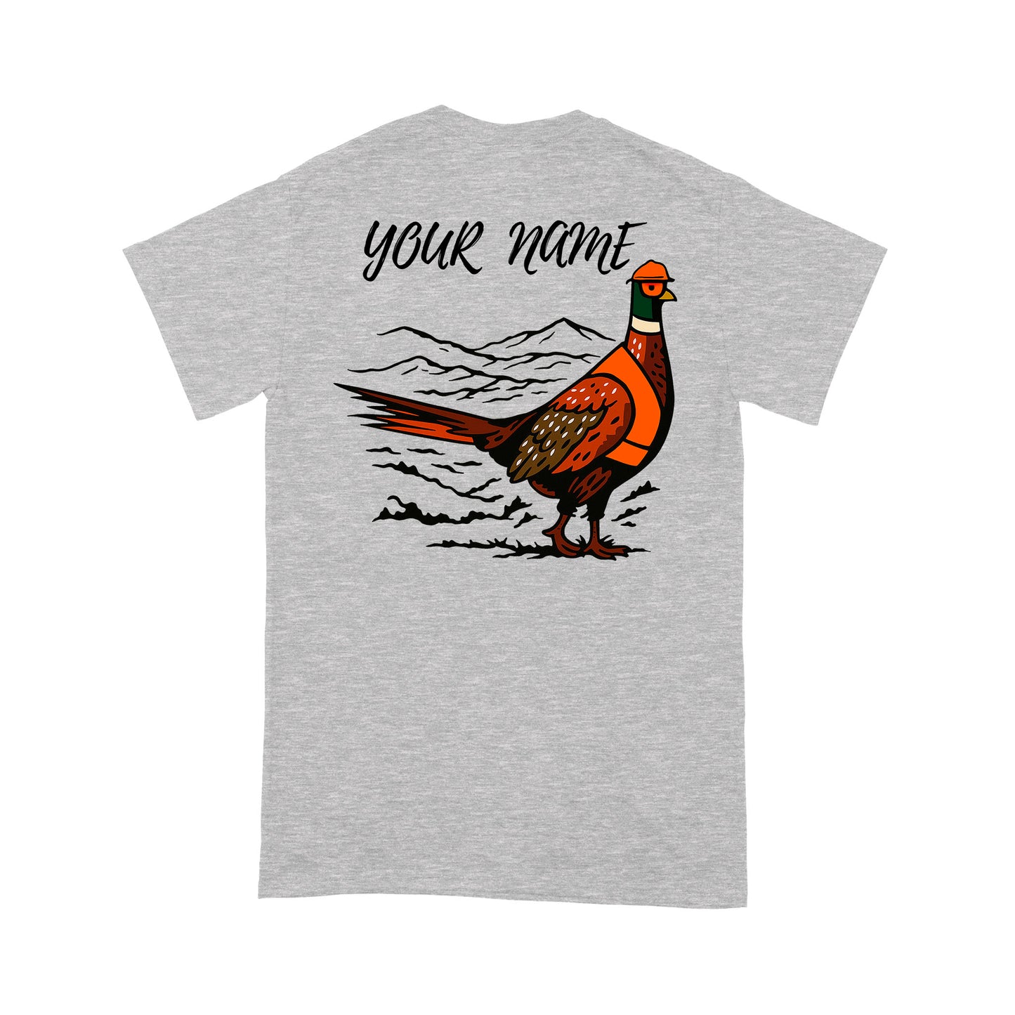 Funny Pheasant Hunting custom name T-shirt for Men FSD4702