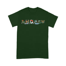 Load image into Gallery viewer, Personalized custom name fishing shirt for fisherman Unisex T-Shirt