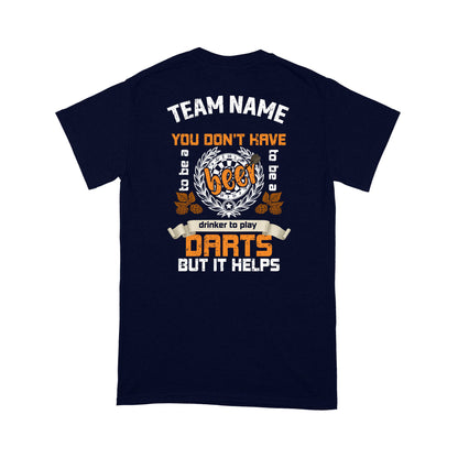 Custom Funny Darts Shirt, Grunge Dart Shirt, Darts And Beer Shirt, Darts For Gift NYN0124