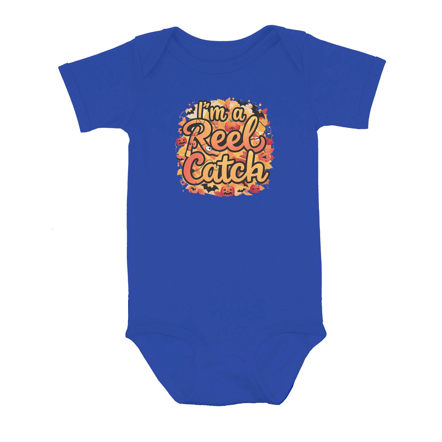 Cute Fall Fishing Infant Fishing Shirt Sayings "I'M A Reel Catch" Fall Baby Outfit IPHW7135