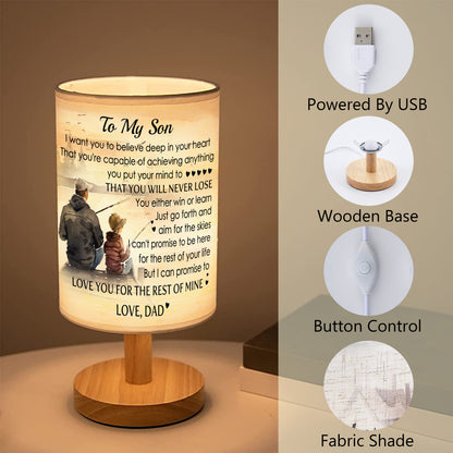 Father Son Fishing Table Lamp Son Gifts from Dad, Father and Son Fishing Lamp gift for Son CTNL1