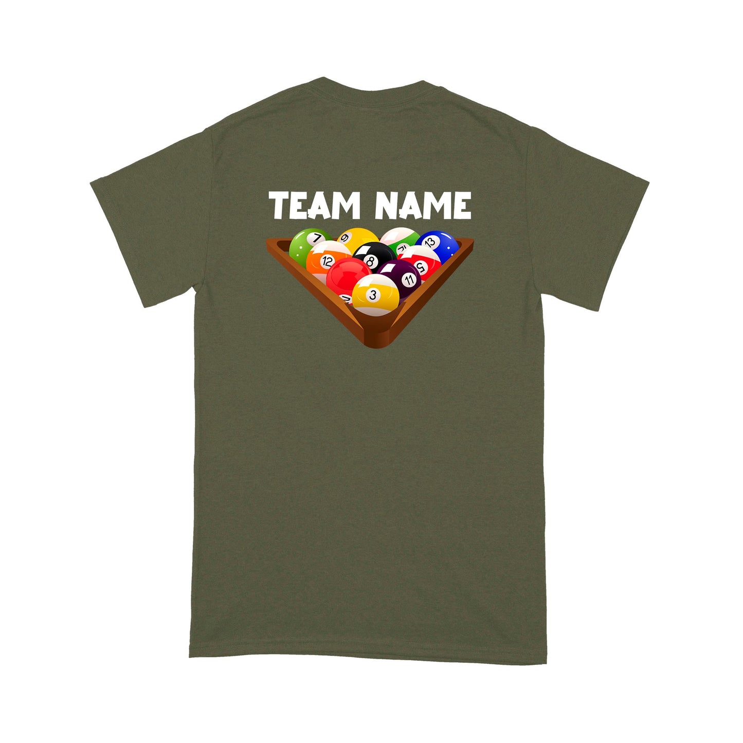 Custom Billiard T-Shirts For Pool Players | 8 Ball Shirt, Personalized Billiards Team Shirt TDM3887