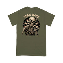 Load image into Gallery viewer, Funny Skeleton Darts Shirt, Multicolor Custom Darts League Team T-Shirt, Darts Player Gift TDM3909