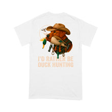 Load image into Gallery viewer, I'd Rather Be Duck Hunting Fox Red Labs Dog Men T-shirt FSD4706 D03