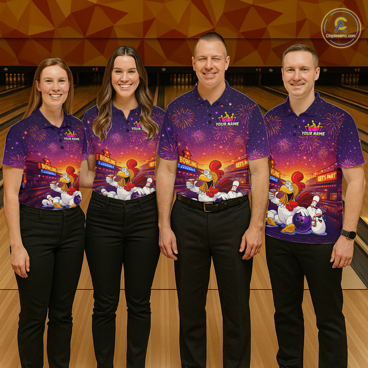 Custom Funny Kitchen Bowling Team Shirt for Women Bowling Jersey Polo & Quarter-Zip Bowling Outfit QZT885