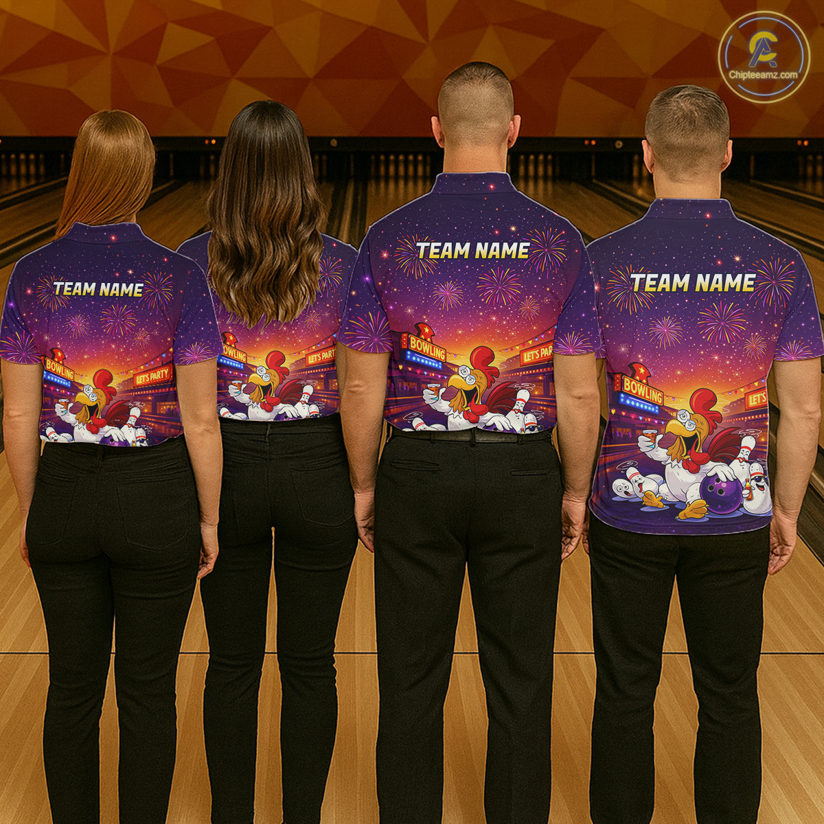 Custom Funny Kitchen Bowling Team Shirt for Women Bowling Jersey Polo & Quarter-Zip Bowling Outfit QZT885