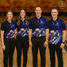 Load image into Gallery viewer, Funny Pug Dog Bowling Team Shirt for Women Custom Bowling Jersey Polo &amp; 1/4-Zip Bowling Unisex QZT908