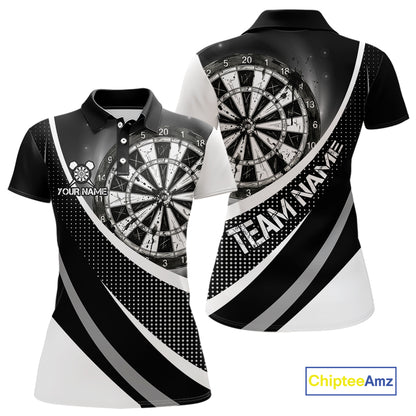 Personalized Grey Dart Shirt for Team Dart Jersey for Women Dartboard League Uniform DHT11