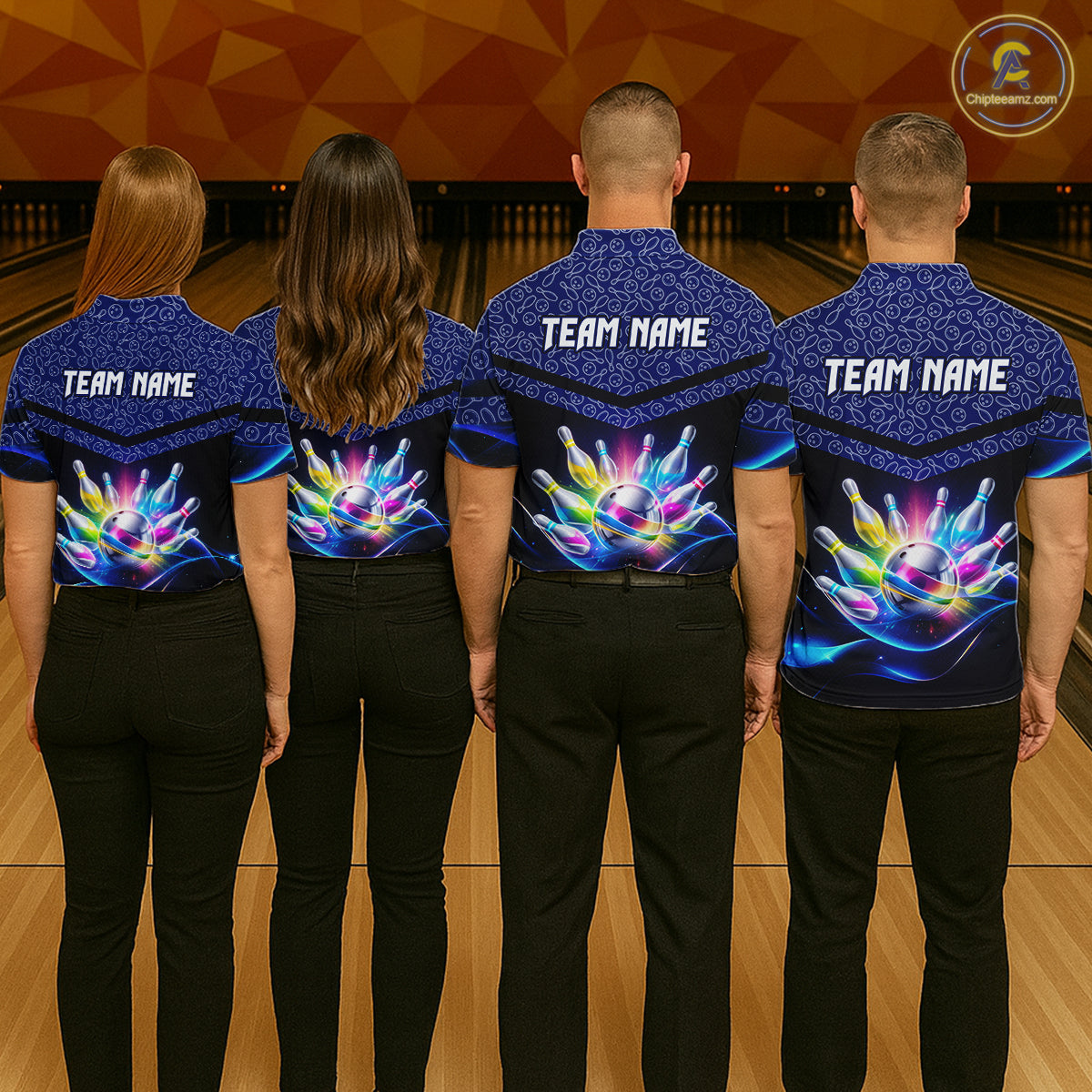 Personalized Bowling Team Shirt for Women  Polo & 1/4 Zip Bowling Jersey League QZT839