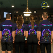 Load image into Gallery viewer, Four people wearing matching shirts with a colorful design and 'TEAM NAME' text in a casual setting.