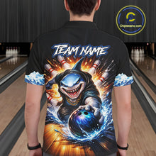Load image into Gallery viewer, Personalized Funny Shark Bowling Team Shirt Bowling Jersey for Men Polo &amp; Quarter-Zip QZT948