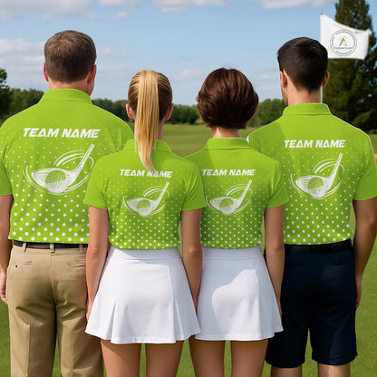 Funny Alligator Golf Polo Shirt For Women Custom Name Green Ladies Golf Apparel Funny Golf Gifts NHN0104