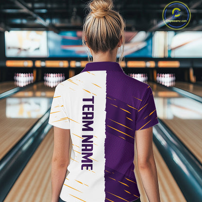 Beer Bowling Shirts Purple&White Beer Bowling Jersey for Team Women Men Bowl League MBL259