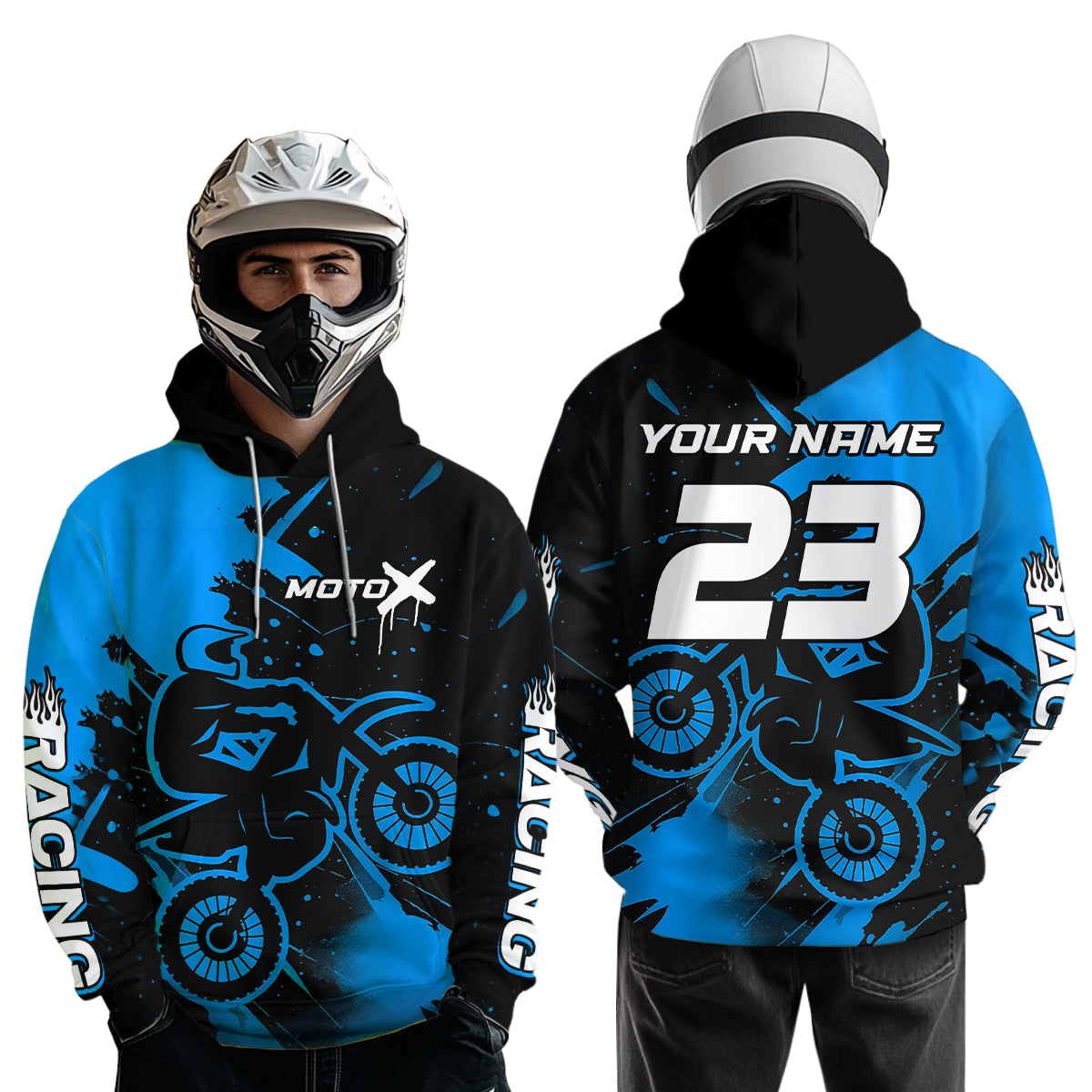 Custom Motocross Hoodie for Men Women Dirt Bike Racing Hoodie Adult Hooded Shirt MH426