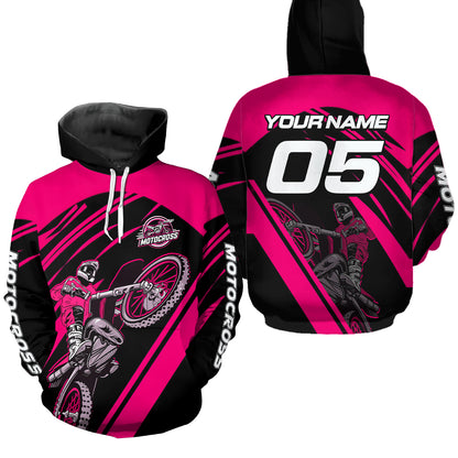 Custom Motocross Racing Hoodie for Men Women Adult Dirt Bike Hoodie Riding Shirt MH456