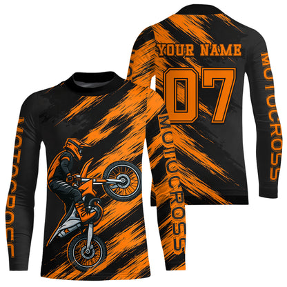Orange Motocross Jersey Men Kid Women Dirt Bike Jersey Custom Motorcycle Riding Shirt XM483