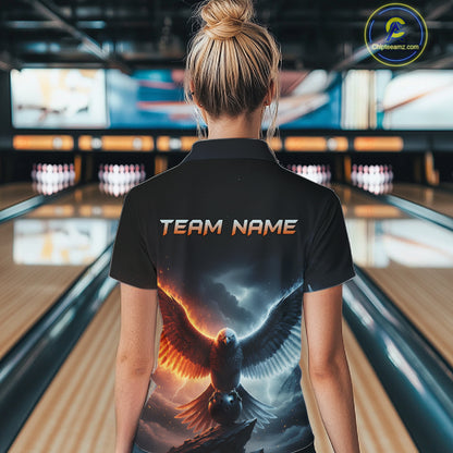 Eagle Bowling Shirts Team Women Men Custom Bowling Jersey Bowl Polo&1/4 Zip MBL240