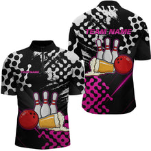 Load image into Gallery viewer, Pink Beer Bowling Shirts for Team Women Men Beer Bowling Polo&amp;1/4 Zip Bowl League MBL255