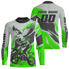 Load image into Gallery viewer, Green Eagle Custom Motocross Jersey Men Women Kid Dirt Bike Shirts Motorcycle Shirt XM435