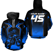 Load image into Gallery viewer, Custom Motocross Hoodie for Men Women Adult Dirt Bike Hoodie Off road Racing Shirt MH442
