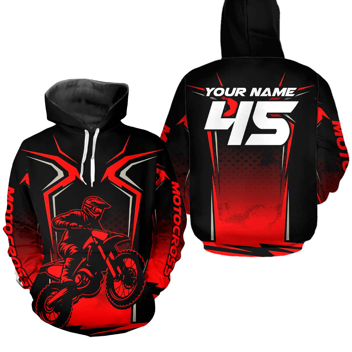 Custom Motocross Hoodie for Men Women Adult Dirt Bike Hoodie Off road Racing Shirt MH442
