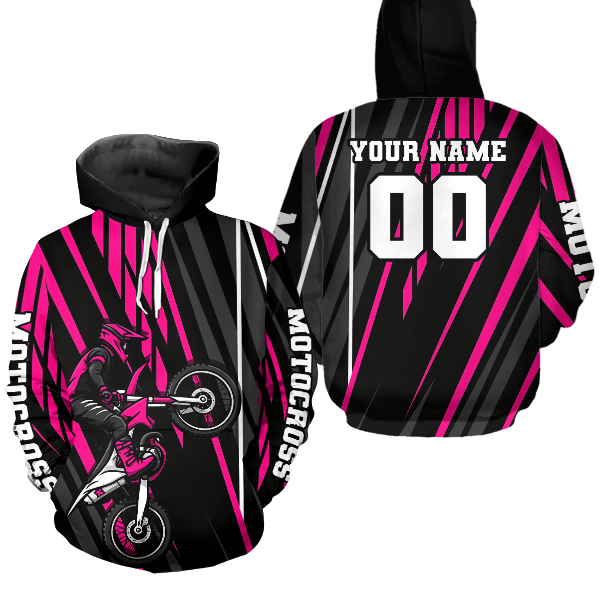 Custom Motocross Racing Hoodie for Men Women Adult Dirt Bike Hoodie Riding Shirt MH461