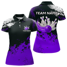 Load image into Gallery viewer, Purple Custom Bowling Shirts for Women Men Bowling Jersey Polo&amp;1/4 Zip Shirt for Team MBL224