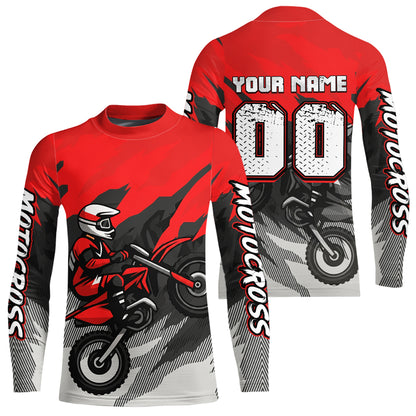 Red Motocross Jersey Men Women Kid Custom Dirt Bike Shirts Motorcycle Riding Shirt XM433