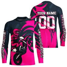 Load image into Gallery viewer, Pink Motocross Jersey Custom for Men Women Kid Dirt Bike Shirts Motorcycle Shirt XM436