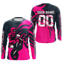 Load image into Gallery viewer, Pink Motocross Jersey Custom for Men Women Kid Dirt Bike Shirts Motorcycle Shirt XM436