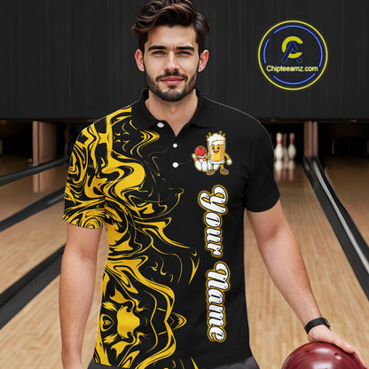 Funny Beer Bowling Shirts Team Women Men Custom Yellow Bowling Jersey for Bowler MBL250