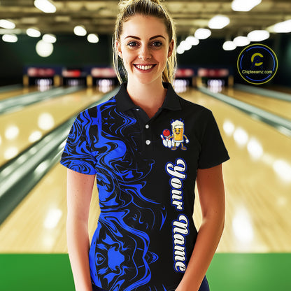 Funny Beer Bowling Shirts Team Women Men Custom Blue Bowling Jersey for Bowler MBL250