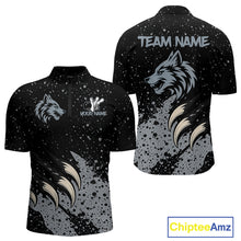 Load image into Gallery viewer, Grey Wolf Bowling Shirts for Team Men Women Custom Bowling Jerseys for Bowlers MBL205