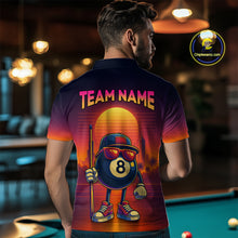 Load image into Gallery viewer, Custom Funny 8 Ball Retro Billiard Shirts for Women Billiard Team Shirts Polo &amp; 1/4 Zip NNT93