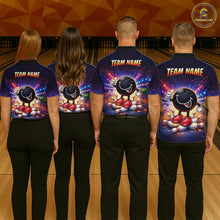 Load image into Gallery viewer, Custom Funny Bowling Jersey for Women Bowling Tournament Polo &amp; 1/4 Zip Bowling Team Shirts HNT221