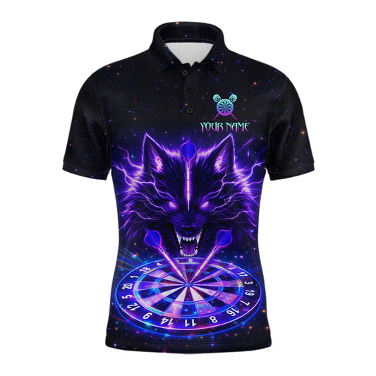 Custom Galaxy Thunder Wolf Darts Board Dart Shirts For Men Darts Team Jerseys Dart League NNT150