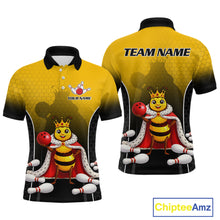 Load image into Gallery viewer, Custom King Bee Bowling Jersey for Men Bowling Team Shirts Bowling Polo &amp; 1/4 Zip HNT266